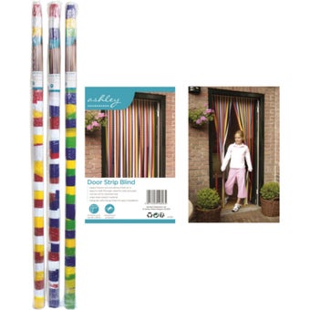 Ashley Wipe Clean Plastic Door Strip Blind for Insect Protection and Ventilation – Cut to Fit, Easy Install