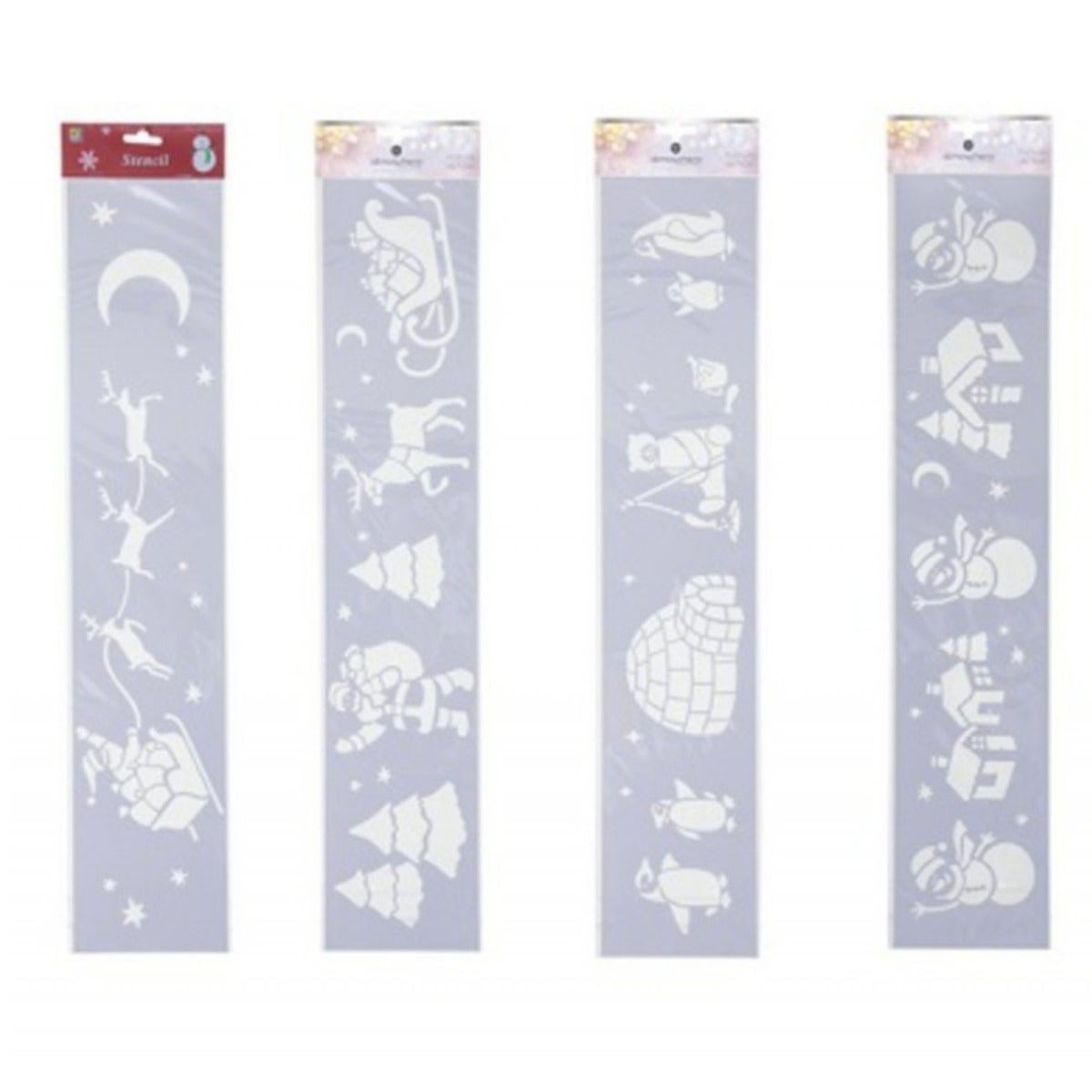 Assorted Christmas Stencils - 60x12cm 