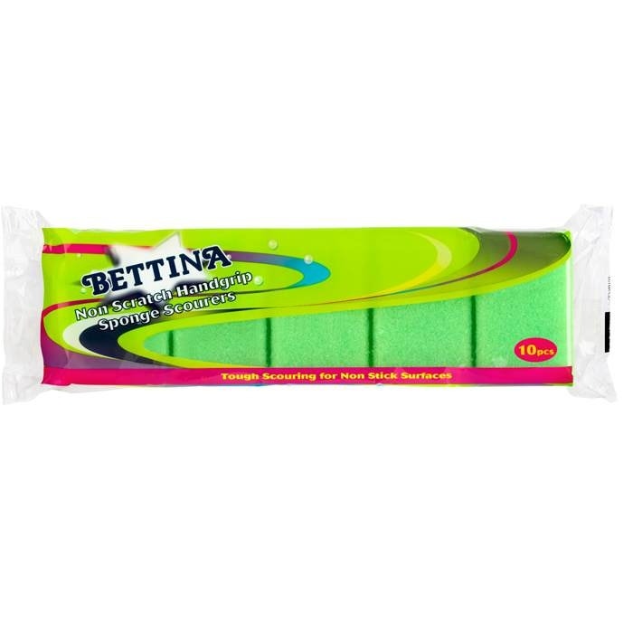 Bettina Handgrip Sponge Scourers - Pack Of 10