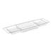 Blue Canyon Plastic Coated White Over Bath Rack