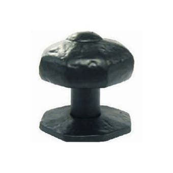 2 1/2 Centre Door Knob Blk
