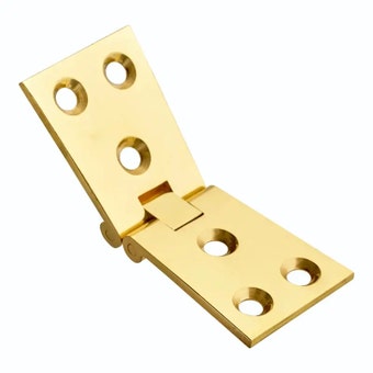 Brass Counter Flap Hinge Pair - 38 x 102mm