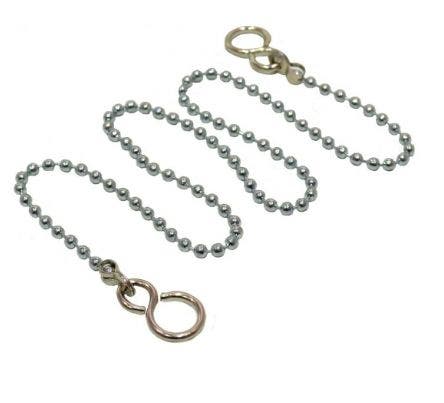 Chrome Plated Ball Chain 12'' - 300mm