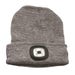USB Rechargeable Headlight Hat - Grey