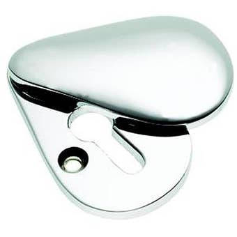 Polished Chrome Pearl Drop Covered Escutcheon