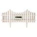 GreenBlade 4 Piece White Picket Fence
