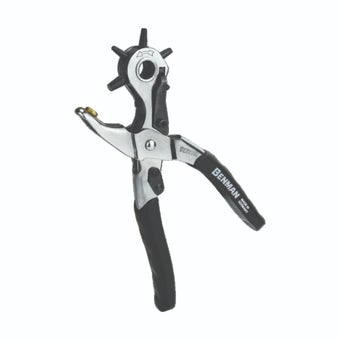 Benman Revolving Hole Punch – Heavy-Duty Multi-Size Punch Tool for Leather, Fabric & Canvas (2.0mm – 4.5mm)