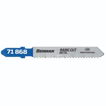 Benman T118B Jigsaw Blades for Metal Cutting 75mm 12TPI 5-Pack | Type T 118 B