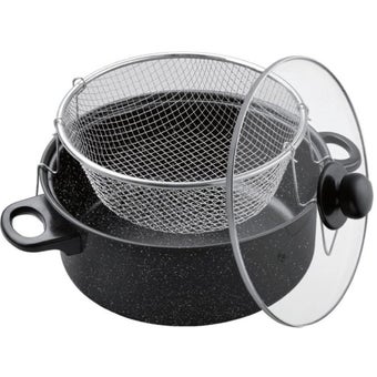 Benson Deep Fryer Pan with Basket - 26cm