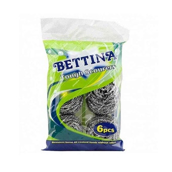 Bettina 6pc Stainless Steel Scourers