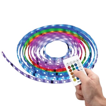 Bionic Colour-Changing LED Strip Lights with Remote Control and USB Power