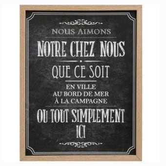 Bistrot Decorative Frame 31.5 x 24.5cm
