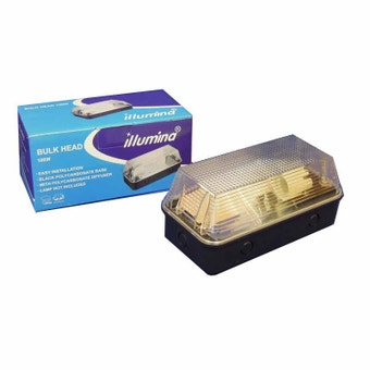 100W Black Bulkhead With Polycarbonate Base