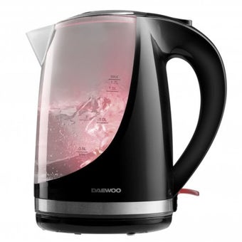 Black Colour Changing Electric Kettle 1.7L with LED Illumination and Auto Shut-Off