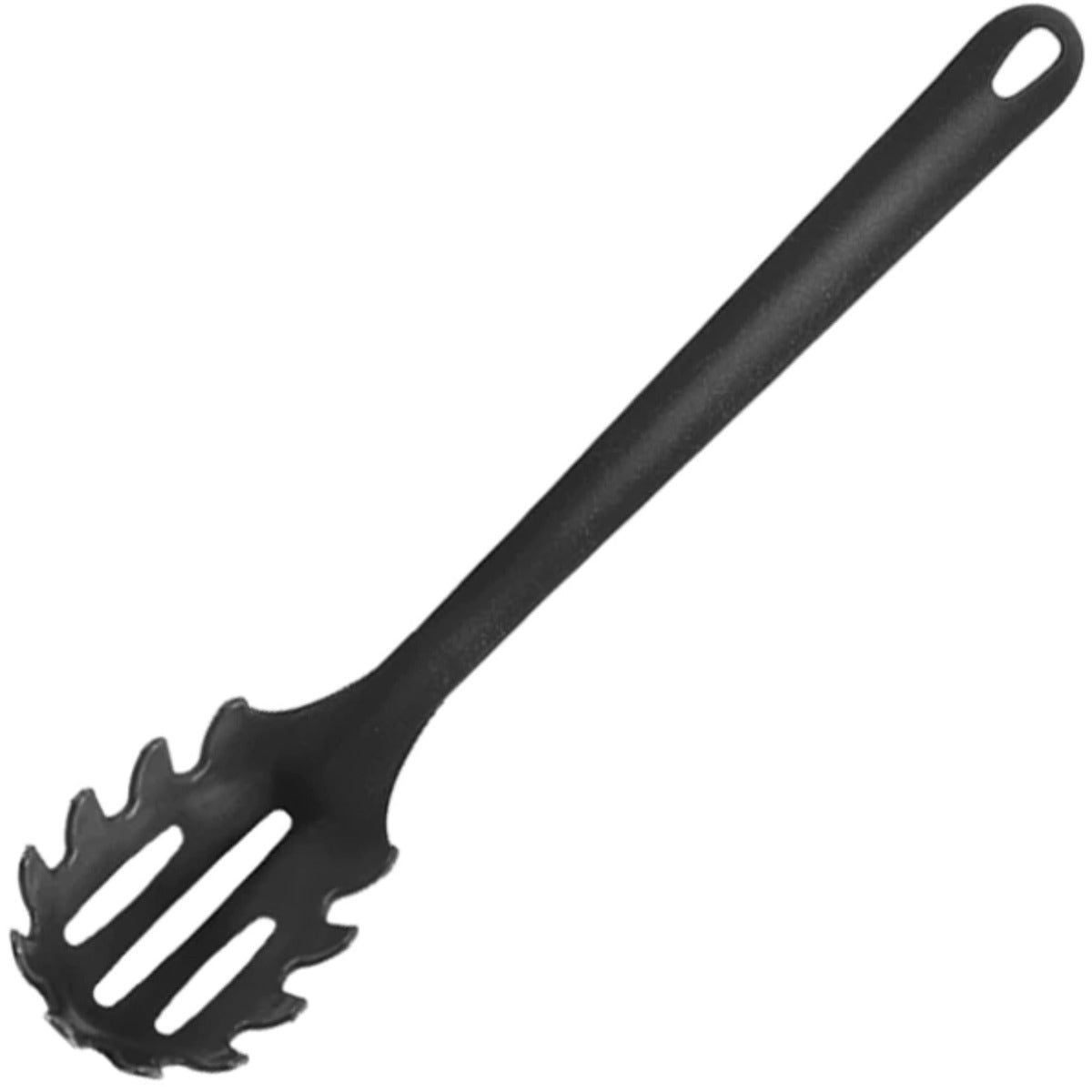 Black Plastic Spaghetti Spoon 32.5cm 
