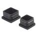 Black Square Ferrules 30mm x 30mm - Pack of 4