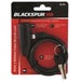 Blackspur Steel Cable Bike Lock with Keys 6mm x 900mm – Vinyl Coated Bicycle Security Lock for Outdoor Use