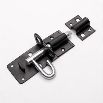 Premier 4" Black Japanned Padbolt