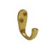 37mm Polished Solid Brass Wardrobe Hook
