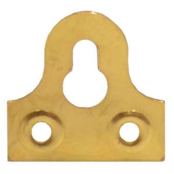 Brass Plain Glass Plates for Picture and Mirror Hanging 25mm – Pack of 10