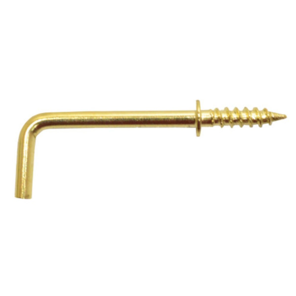 Brass Shouldered Dresser Hooks 32mm – Pack of 10 I Lightweight Wall Hooks for Keys and Accessories