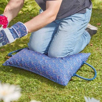 Briers Kneeler Pillow - Blue Mushrooms I 57 x 41 cm