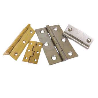 Brass, Steel & Black Butt Hinges