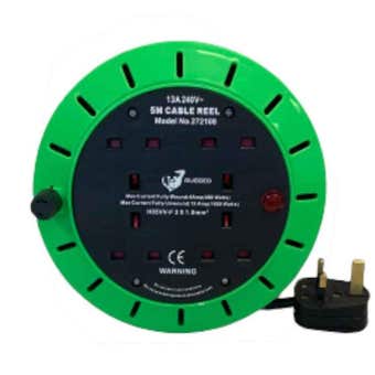 4 Socket Cassette Reel - 5m 13A