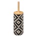Canvas Black and Beige Toilet Brush