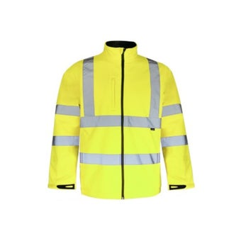 Cargo Hi-Vis Soft Shell Breathable Jacket - Size 2XL