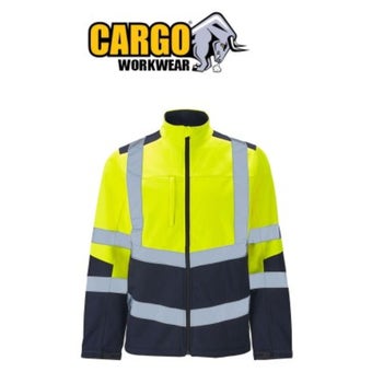 Cargo Hi-Vis Two Tone Softshell Jacket - Size S