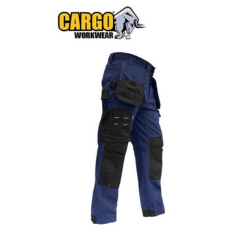 Cargo Regal Ripstop Polycotton Navy Work Trousers - Size 36