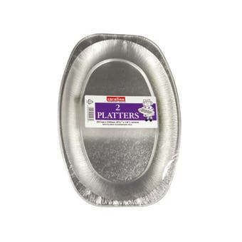 Caroline Foil Platter 430mm17 inch 3 Pack