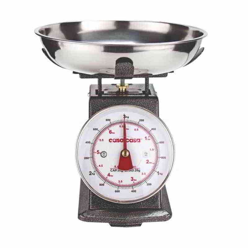 Traditional Mechanical Kitchen Scale Grey - 3Kg