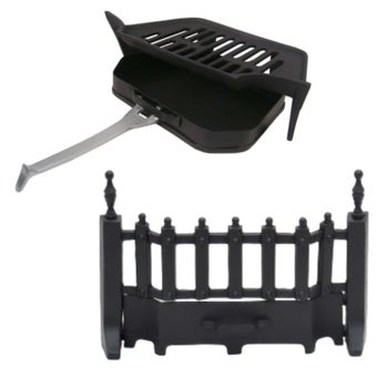 Castle Living Regal 16-Inch Fire Starter Set – Black | Stylish, Durable & Complete Fireplace Solution