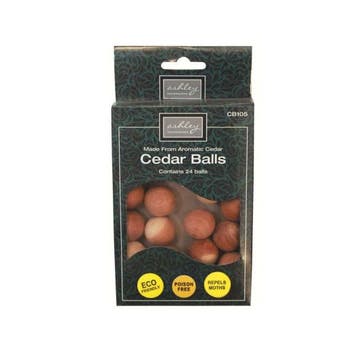 Ashley Cedar Moth Repelling Balls - Pack of 24