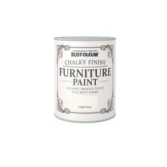 Rust-Oleum Chalky Finish Furniture Paint Chalk White 750ml