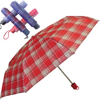 Check Design Pocket Umbrella 100cm
