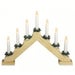 Christmas Decoration Candle Bridge 7 LEDS - Wood effect