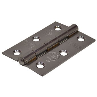 Chrome Plated Steel Butt Hinges CE Fire Rated 75mm - Each