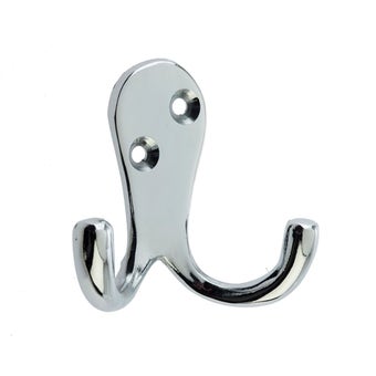 Chrome Plated Twin Robe Hook