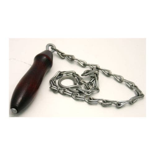 450mm Galvanised Chain and Wooden Handle Cistern Pull 