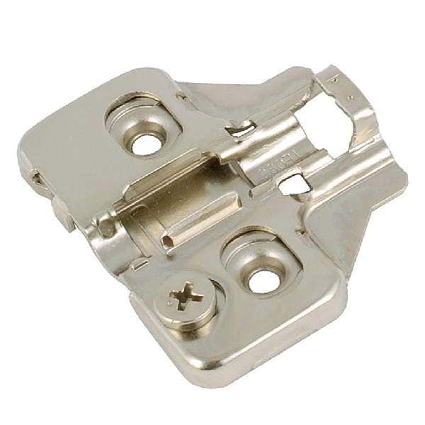 Soft close clip on plate with height adjustable