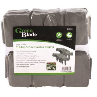 Grey Cobble Stone Garden Edging - 10pc