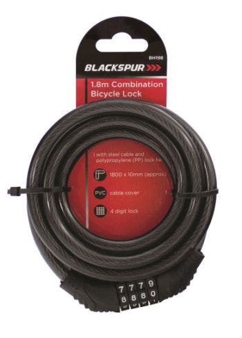 10mm X 1.8m Combination Cable Lock