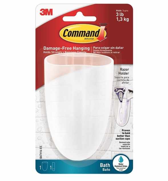 Command Bathroom Toothbrush & Razor Holder