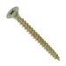 Countersunk Chipboard Screw Zinc Yellow Passivated 4x25mm - Pack of 25