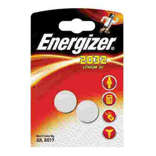 Energizer CR2032 Coin Lithium Battery (Pack of 2)