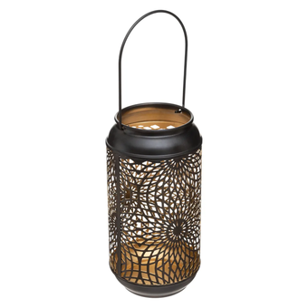 Cylindrical Metal Lantern 23cm