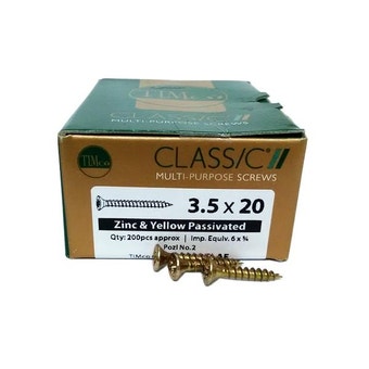 Timco Classic® ZYP Pozi Wood Screws 3.5 X 20mm - Box Of 200